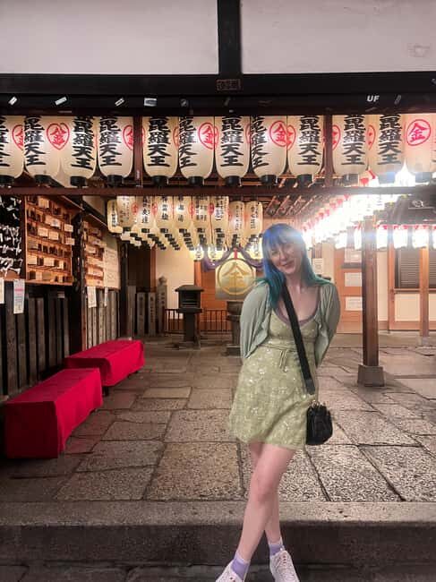 3.5h Osaka Night guided Local Bar Hopping, Sake & Karaoke - Street snacks and the quick walk to Hozenji Temple prayer