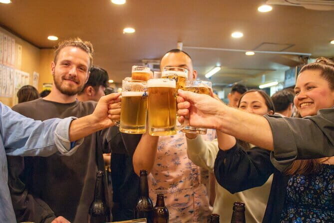 All-You-Can-Drink Bar Hopping Tour in Ueno - Stop 4: Okachimachi finish with a standing bar or ramen