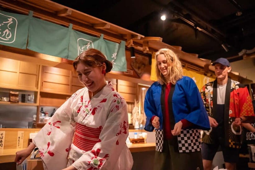 Bon Dance IZAKAYA in Shinjuku, Tokyo - Bon Odori at 19:30: Participation, Not Just Watching