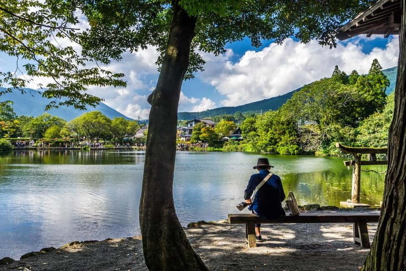 Fukuoka: Yufuin & Beppu Day Tour (Dazaifu / Brewery Options) - The Dazaifu Tenmangu course: Yufudake photos and a calm shrine finish