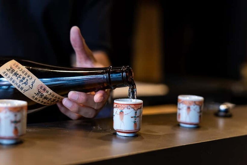 Ginza, Tokyo: Sake Experience with traditional vessels - The real value of $22 in Ginza