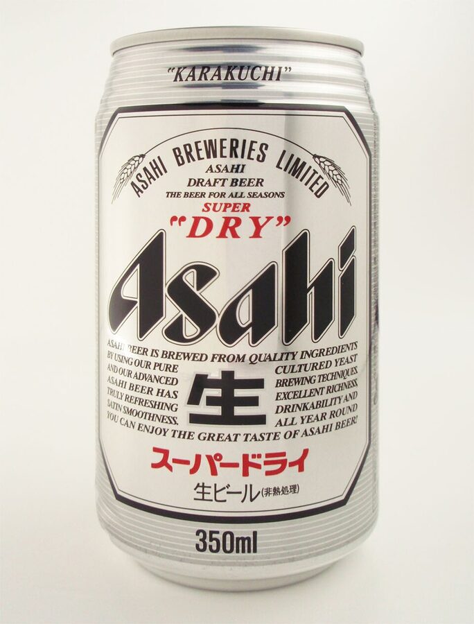 Asahi Super Dry beer can