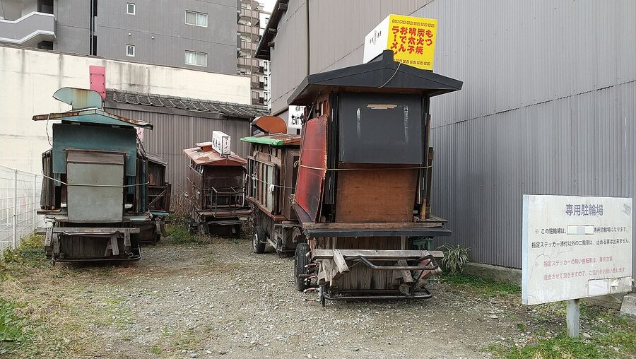 Fukuoka Hakata yatai street stalls at night