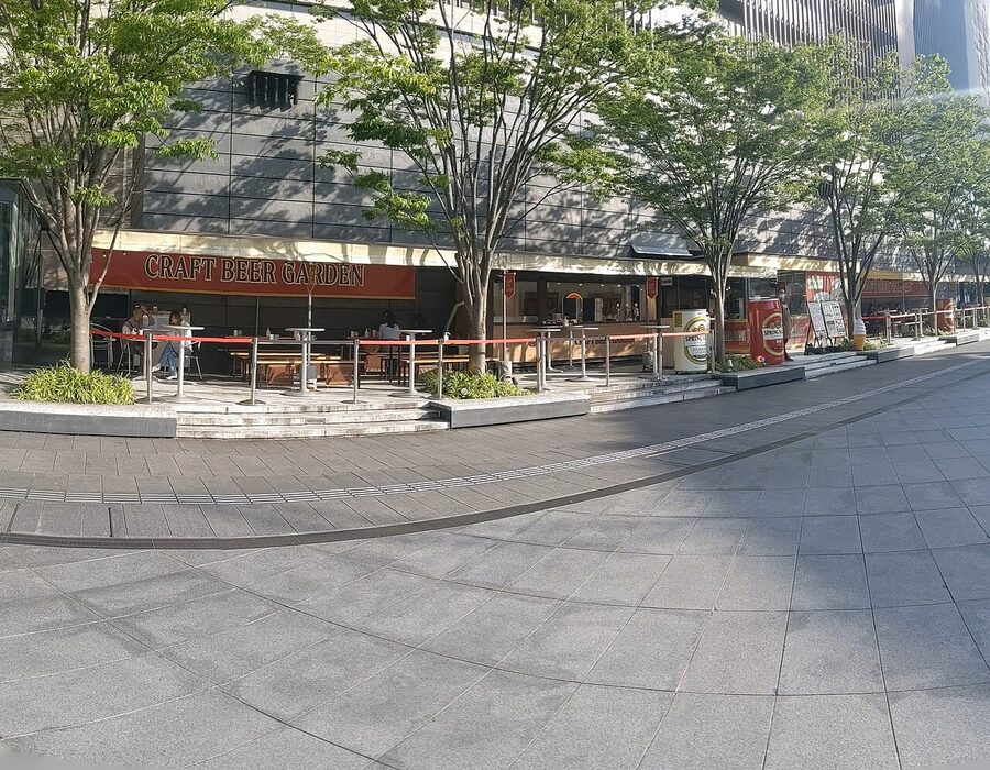 Craft Beer Garden taproom inside Osaka Station North Gate Building