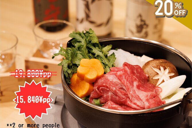 Japanese Sake Tasting & Wagyu Sukiyaki Cooking Class in Tokyo - Key highlights before you go