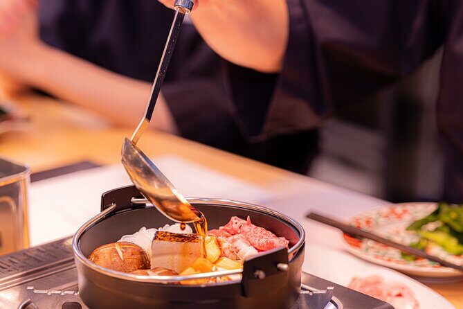 Japanese Sake Tasting & Wagyu Sukiyaki Cooking Class in Tokyo - Lunch value: what you get for the $129 price