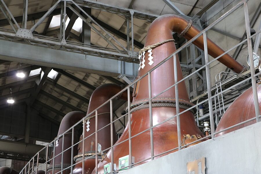 Coal-fired pot still at Yoichi