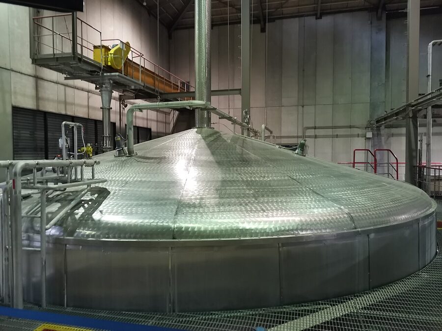 Mash tun inside Hakushu Distillery