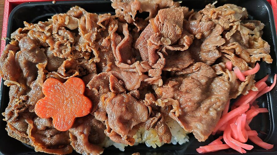 Noto beef bowl from a Kanazawa restaurant