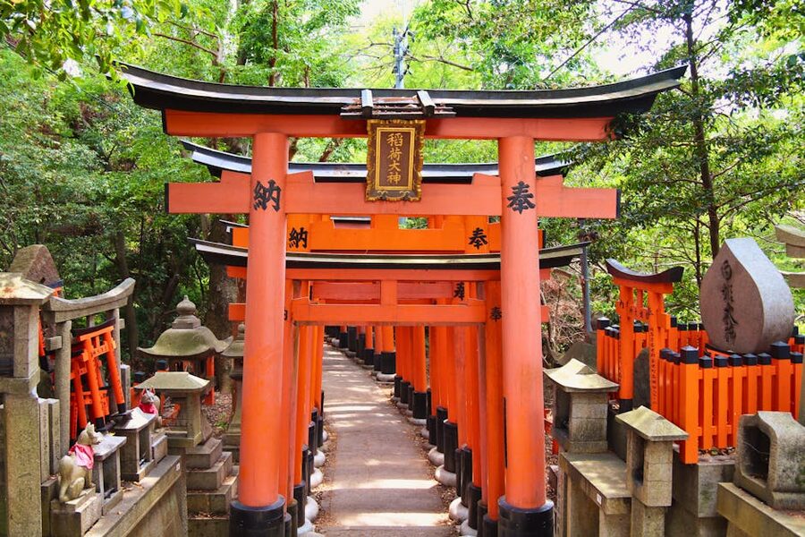 Fushimi sake district in spring, southern Kyoto