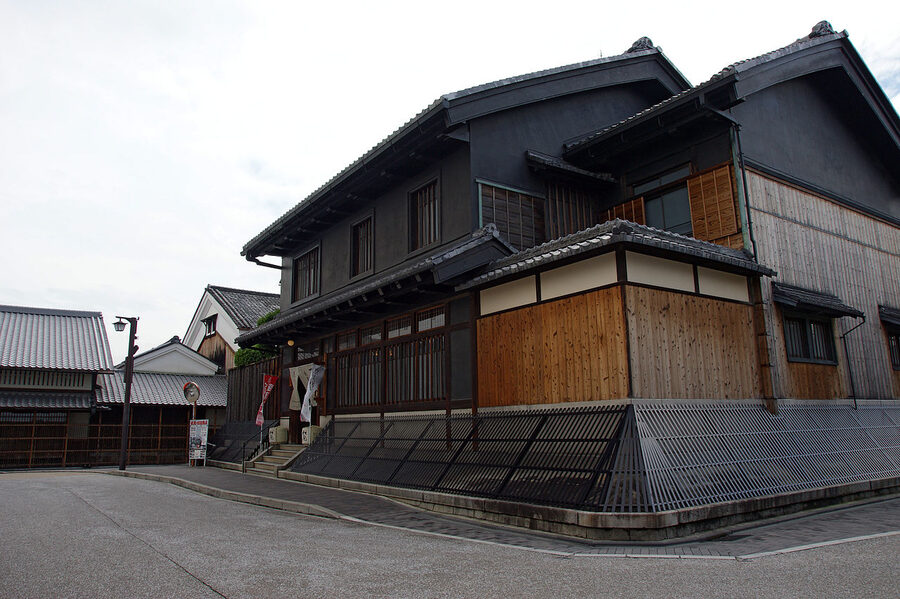 Gekkeikan sake brewery exterior in Fushimi, Kyoto