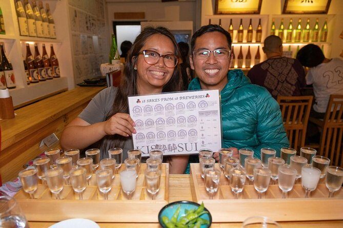 Kyoto Sake Brewery & Tasting Walking Tour - The Main Tasting Stop: 18 Kinds of Sake and How to Read the Differences