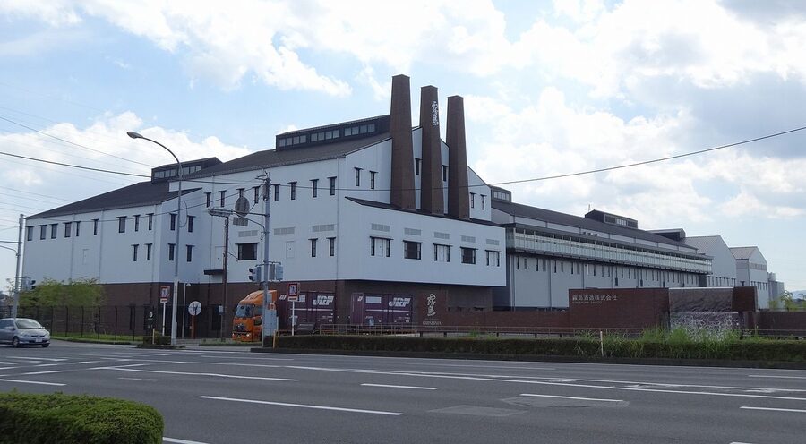 Kirishima Shuzo distillery building in Miyakonojo, Miyazaki