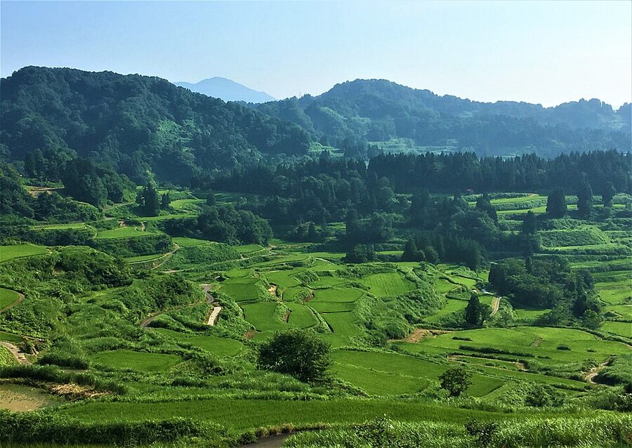 Hoshitoge rice terraces in Tokamachi, Niigata