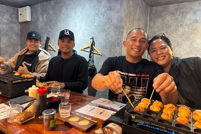 Osaka Sake Tasting & Takoyaki Cooking Experience - Finding MOMO to SAKE near Higashishinsaibashi