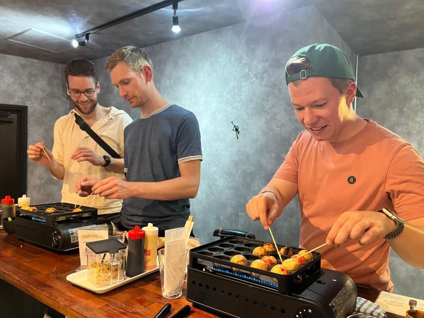 Osaka Sake Tasting with Takoyaki Cooking - Your Takoyaki DIY Moment: Your Pan, Your Mix-Ins