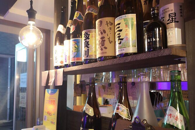 Private Fukuoka Bar Hopping and Food Walking Tour - Stop 3: One-hour all-you-can-drink standing bars with sake, shochu, beer, and highballs
