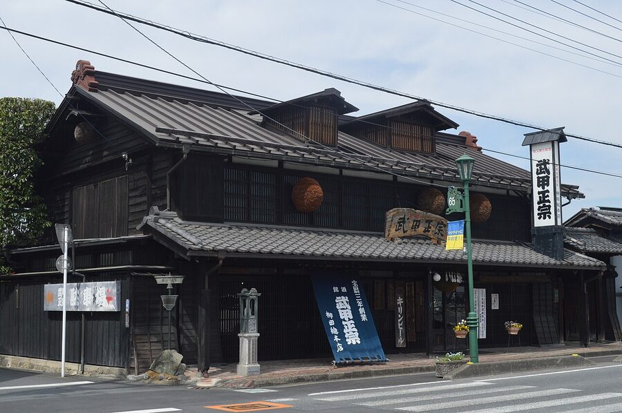 Bukou Shuzo brewery exterior in Chichibu Saitama
