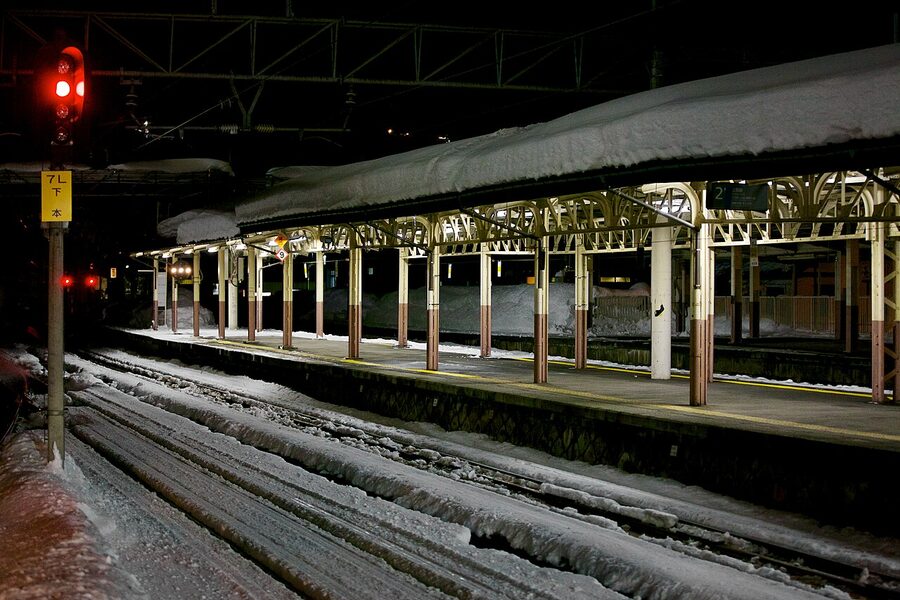 Echigo-Yuzawa Shinkansen Station in Niigata