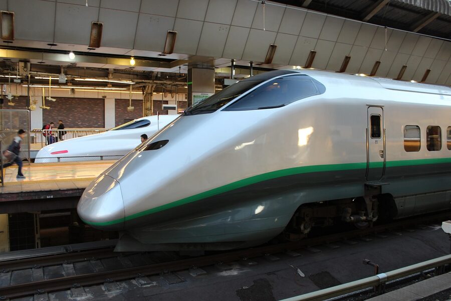 Yamagata Shinkansen E3 series at Tokyo Station