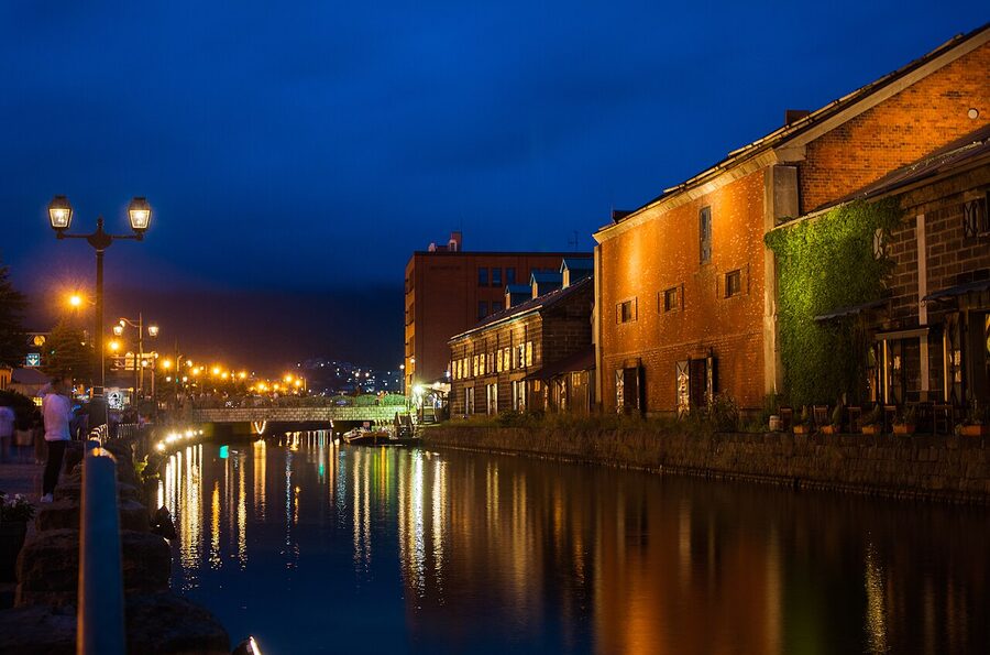 Otaru Canal warehouses daytime view