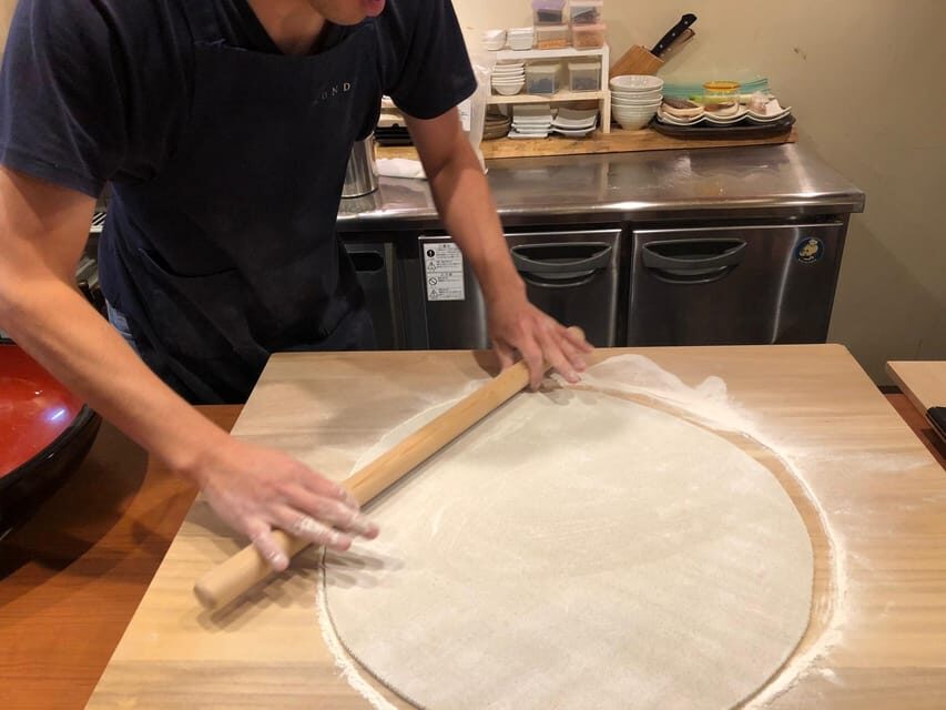 Soba noodle making experience and tempura, Hokkaido sakeplan - Sobamae: the soba-and-sake rhythm that changes how you taste