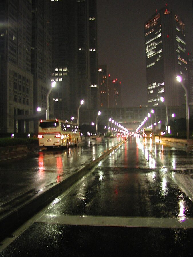 Shinjuku at night, Tokyo neon district
