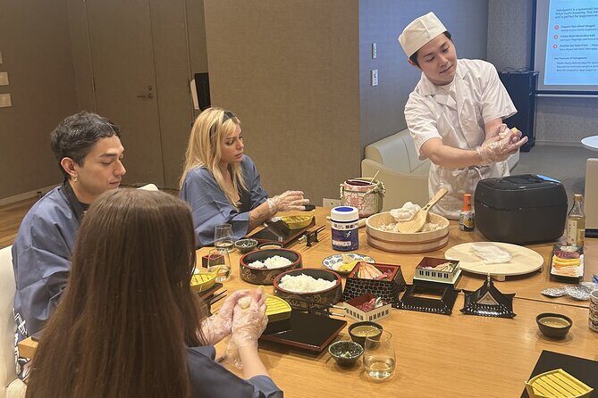 Tokyo Sushi Making Class : Sake Ceremony & Matcha Experience - Nigiri Workshop: Shaping Rice and Assembling Toppings Cleanly