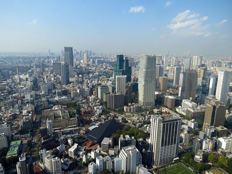 Roppongi Tokyo skyline view