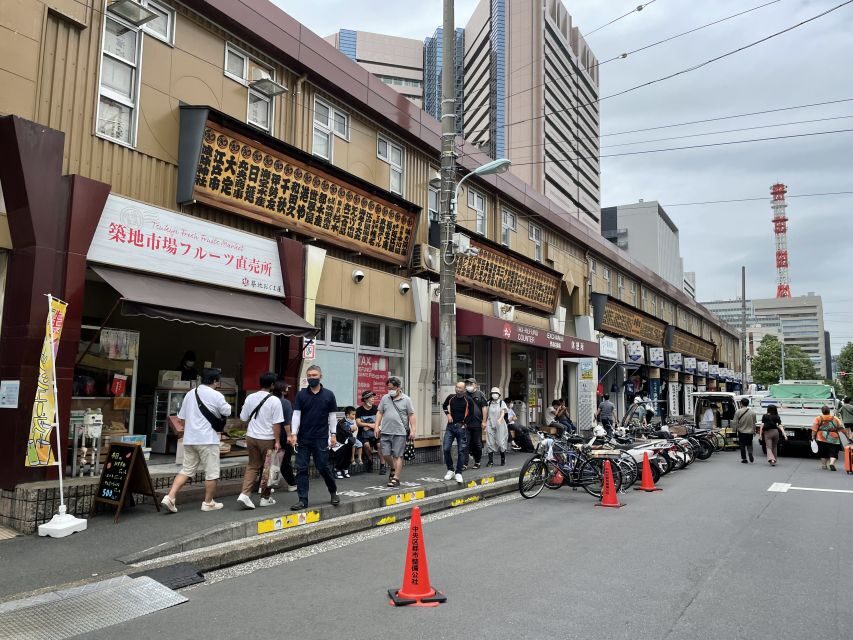 Tsukiji: Outer Market Walking Tour & Sake Tasting Experience - Hongwanji Temple prayer etiquette before you hit the market