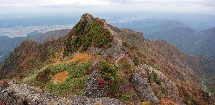 Mount Hakkai in Niigata, the namesake mountain for Hakkaisan brewery's umeshu line